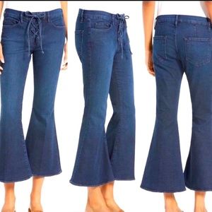☮️FRAME Le Crop Bell Lace-Up jeans☮️